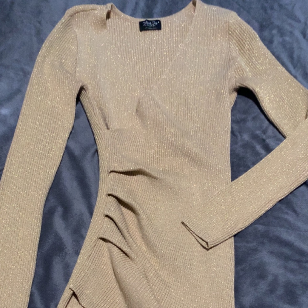 Gold Holiday Dress